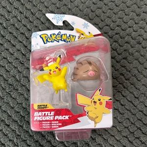 Pokemon Holiday Battle Figure Pack- Pikachu & Swinub ~ NEW
